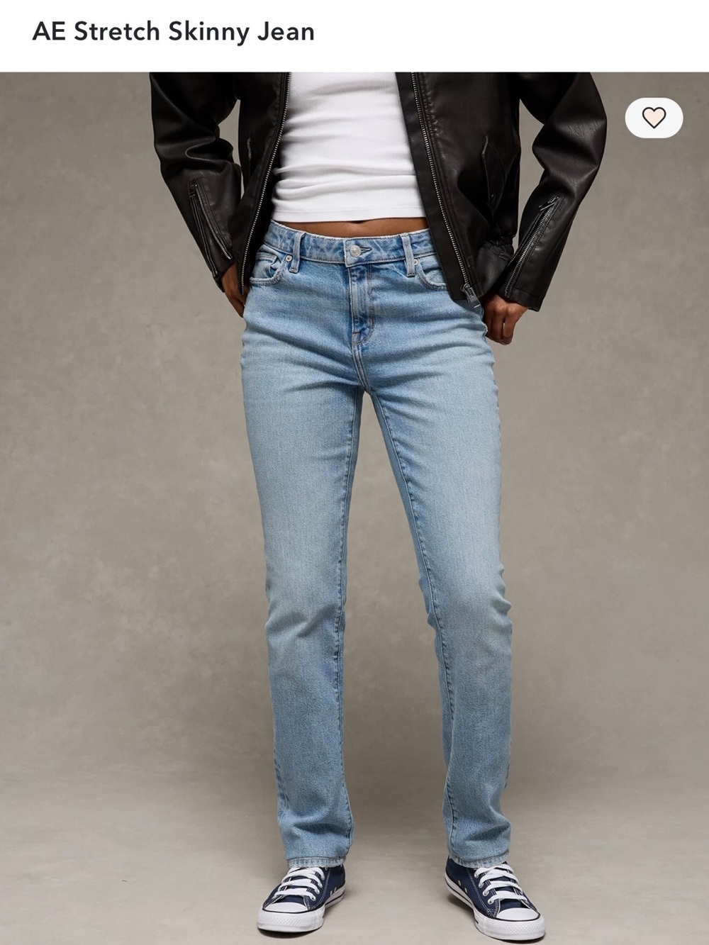 American Eagle Outfitters Skinny Stretch Jeans Mid-Rise Indigo Size-14/32W NWT